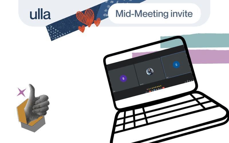 Ulla's new "Mid-Meeting invite" feature